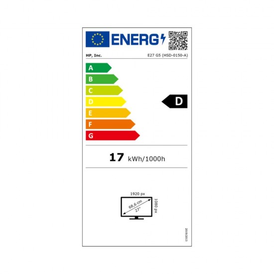 HP E27 G5 FHD IPS Ergonomic Monitor 27 (6N4E2AA) (HP#6N4E2AA)