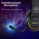 TRONSMART gaming headset Sparkle, USB, multiplatform, 50mm, μαύρο