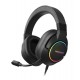 TRONSMART gaming headset Sparkle, USB, multiplatform, 50mm, μαύρο