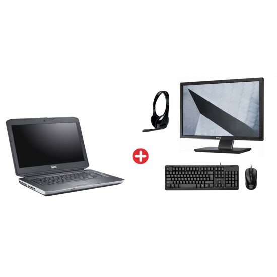 Bundle DELL Laptop E5430, οθόνη 22", πληκτρολόγιο/headphones, Win 10P