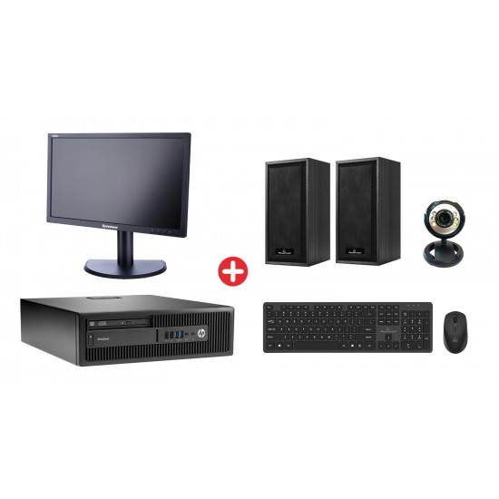 Bundle HP PC 600 G2 SFF, οθόνη 23, ποντίκι/πληκτρολόγιο, ηχεία, Web Cam, Win 10H