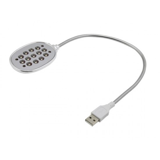 ESPERANZA USB LED φακός EA120 για laptop, 13 LED, ασημί ESPERANZA USB LED φακός EA120 για laptop, 13 LED, ασημί
