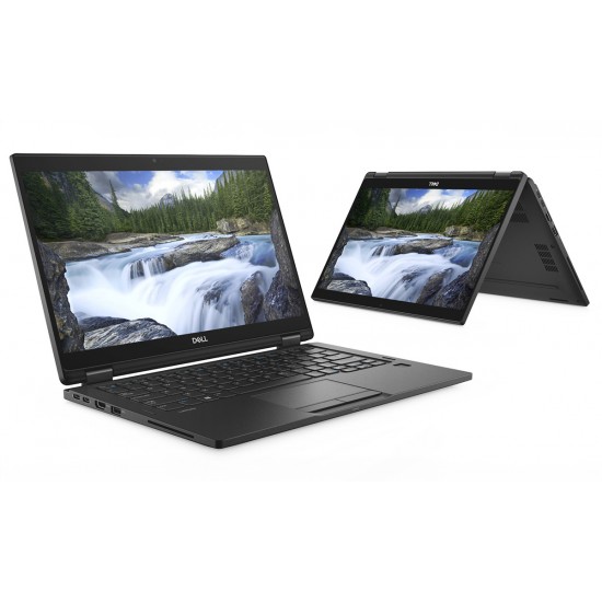 DELL Laptop Latitude 7390 2 IN 1, Refurbished Grade A, i7-8650U, 16/256GB M.2, 13.3", Cam, UHD Graphics 620, FreeDOS
