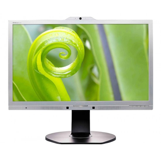 PHILIPS used οθόνη 241P6Q IPS-LED, 23.8" Full HD, VGA/DVI/DisplayPort/HDMI, Cam, Grade A