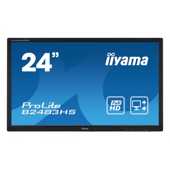 IIYAMA used οθόνη B2483HS LED, 24" Full HD, VGA/HDMI/DisplayPort, χωρίς βάση, Grade A IIYAMA used οθόνη B2483HS LED, 24" Full HD, VGA/HDMI/DisplayPort, χωρίς βάση, Grade A