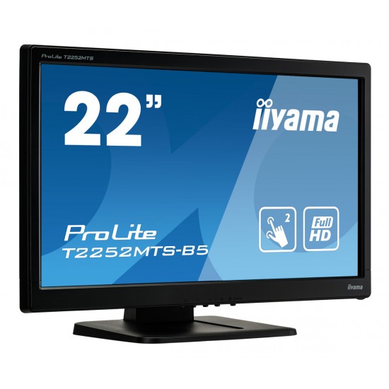 IIYAMA used οθόνη T2252MTS LED, 22" Full HD, DVI/VGA/HDMI, Touch, Grade A