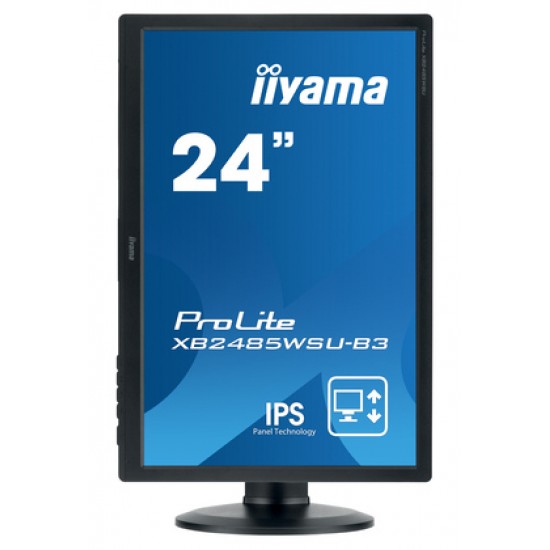 IIYAMA used οθόνη XB2485WSU LED IPS, 24.1", VGA/DVI/DisplayPort, Grade B