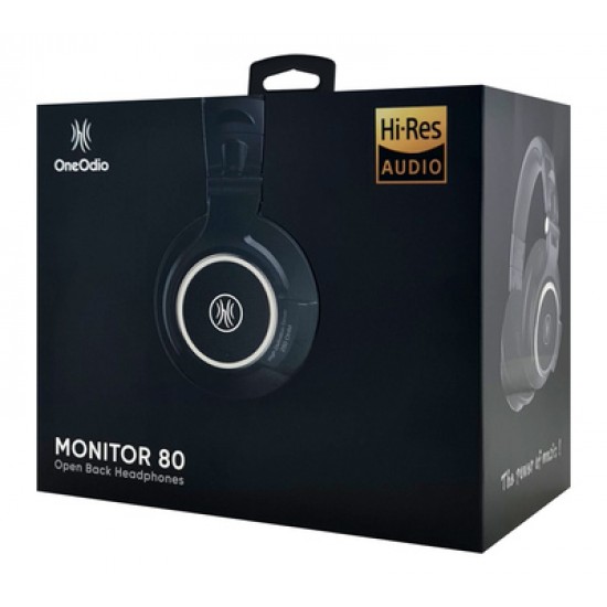 ONEΟDIO headset Monitor 80, 6.35mm & 3.5mm σύνδεση, Hi-Res, 40mm, μαύρο