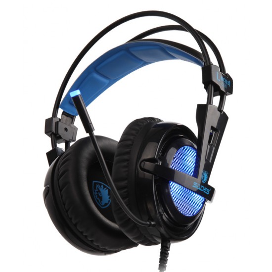 SADES Gaming Headset Locust Plus, USB, 7.1CH με 40mm ακουστικά