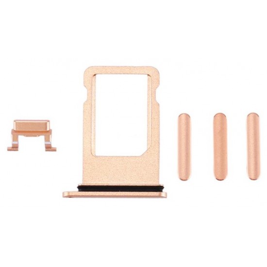 Υποδοχή κάρτας SIM και Side Button για iPhone 8, χρυσό Υποδοχή κάρτας SIM και Side Button για iPhone 8, χρυσό