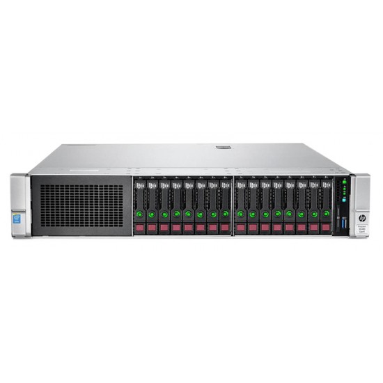 HP Server DL380 G9, 2x E5-2630 V3, 32GB, 2x 800W, 16x 2.5", REF SQ