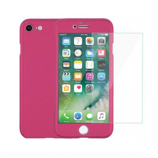 360 FULL BODY ΘΗΚΗ + TEMPERED GLASS IPHONE 7/8 ΡΟΖ 360 FULL BODY ΘΗΚΗ + TEMPERED GLASS IPHONE 7/8 ΡΟΖ