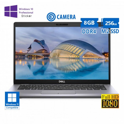 Dell (A-) Latitude 5410 i5-10210U/14``FHD/8GB DDR4/256GB M.2 SSD/No ODD/Camera/10P Grade A- Refurbis