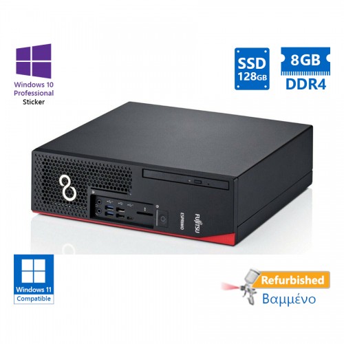 Fujitsu D738 SFF i3-8100/8GB DDR4/128GB SSD/DVD/10P Grade A+ Refurbished PC Fujitsu D738 SFF i3-8100/8GB DDR4/128GB SSD/DVD/10P Grade A+ Refurbished PC