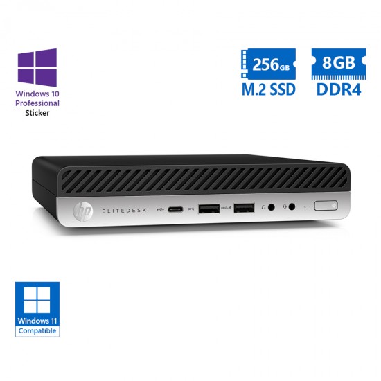 HP EliteDesk 800G5 DM i5-9500/8GB DDR4/256GB M.2 SSD/No ODD/10P Grade A Refurbished PC HP EliteDesk 800G5 DM i5-9500/8GB DDR4/256GB M.2 SSD/No ODD/10P Grade A Refurbished PC