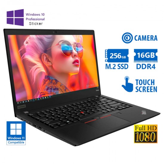 Lenovo (A-) ThinkPad T490s i5-8365U/14\\"FHD Touchscreen/16GB DDR4/256GB M.2 SSD/No ODD/Camera/10P Gra Lenovo (A-) ThinkPad T490s i5-8365U/14\\"FHD Touchscreen/16GB DDR4/256GB M.2 SSD/No ODD/Camera/10P Gra