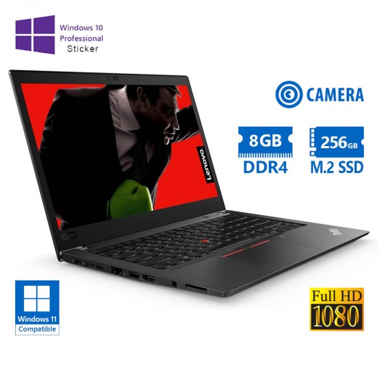 Lenovo ThinkPad T480s i5-8250U/14\\"FHD/8GB DDR4/256GB M.2 SSD/No ODD/Camera/10P Grade A Refurbished L Lenovo ThinkPad T480s i5-8250U/14\\"FHD/8GB DDR4/256GB M.2 SSD/No ODD/Camera/10P Grade A Refurbished L