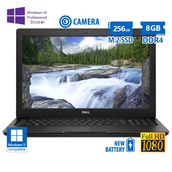 Dell (A-) Latitude 3500 i5-8265U/15.6\\"FHD/8GB DDR4/256GB M.2 SSD/No ODD/Camera/New Battery/10P Grade Dell (A-) Latitude 3500 i5-8265U/15.6\\"FHD/8GB DDR4/256GB M.2 SSD/No ODD/Camera/New Battery/10P Grade