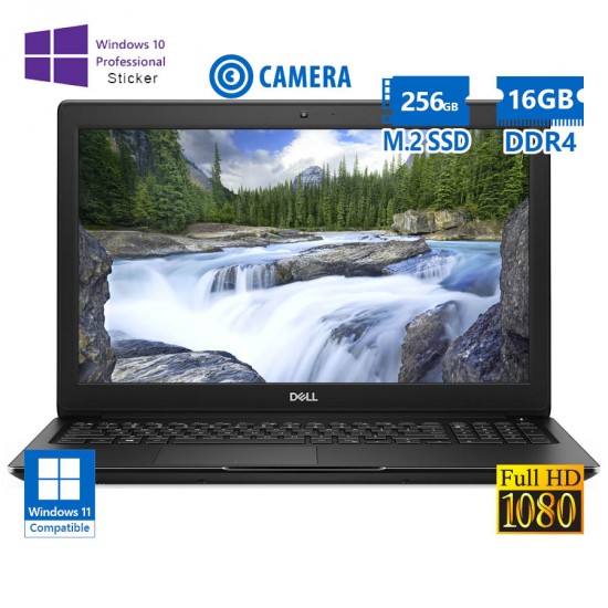 Dell Latitude 3500 i5-8265U/15.6\\&quot;FHD/16GB DDR4/256GB M.2 SSD/No ODD/Camera/10P Grade A Refurbished L