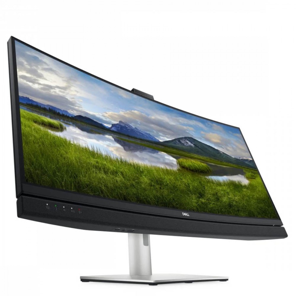 Used (A-) Monitor C3422WE Curved Video Conferencing/Dell/34``UW-QHD/w/Camera/3440x1440/Black/w/Speak
