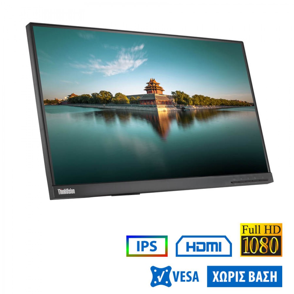 Used Monitor ThinkVision T22i-10 IPS LED/Lenovo/22``FHD/1920x1080/Wide/Black/No Stand/D-SUB &amp; DP &amp; H