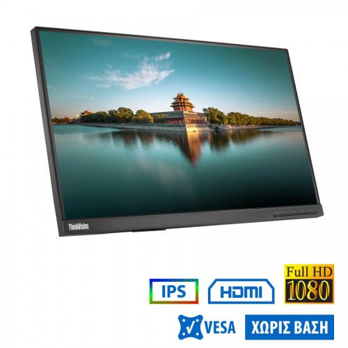 Used Monitor ThinkVision T22i-10 IPS LED/Lenovo/22``FHD/1920x1080/Wide/Black/No Stand/D-SUB &amp; DP &amp; H