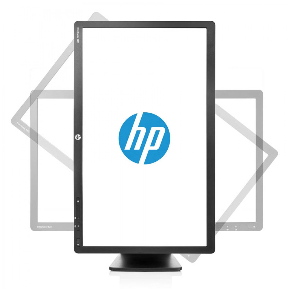 Used Monitor E231 LED/HP/23``FHD/1920x1080/Wide/Black/D-SUB &amp; DVI-D &amp; DP &amp; USB Hub