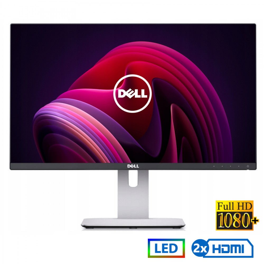 Used Monitor U2415 LED/Dell/24``FHD/1920x1200/Wide/Silver/Black/2xHDMI &amp; DP &amp; mini DP &amp; USB 3.0 HUB