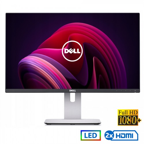 Used Monitor U2415 LED/Dell/24``FHD/1920x1200/Wide/Silver/Black/2xHDMI &amp; DP &amp; mini DP &amp; USB 3.0 HUB