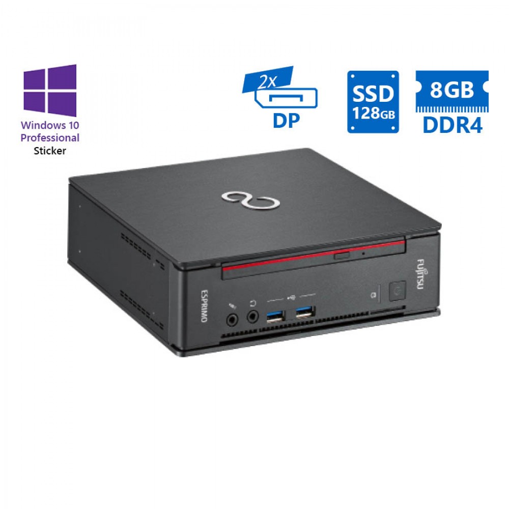 Fujitsu Q956 USFF i5-6500T/8GB DDR4/128GB SSD/No ODD/10P Grade A Refurbished PC