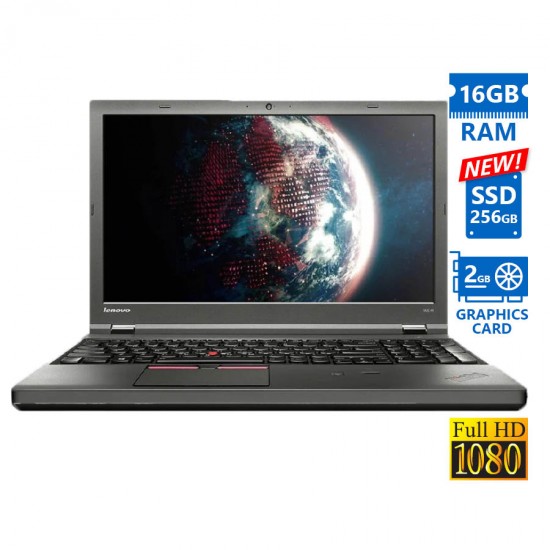 Lenovo ThinkPad W541 i7-4810MQ/15.6\\&quot;FHD/16GB DDR3/256GB SSD New/DVD/Nvidia 2GB/8P Grade A Refurbishe