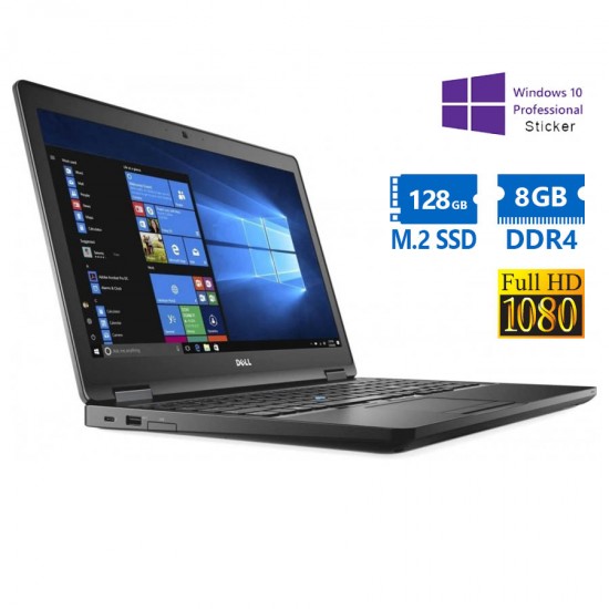 Dell (A-) Latitude 5580 i5-7200U/15.6\\&quot;FHD/8GB DDR4/128GB M.2 SSD/No ODD/10P Grade A- Refurbished Lap