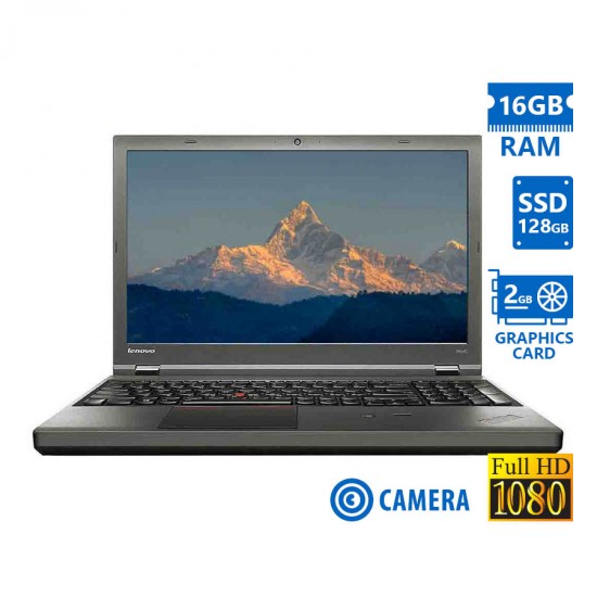 Lenovo (A-) ThinkPad W540 i7-4810MQ/15.6\\&quot;FHD/16GB DDR3/128GB SSD/DVD/Nvidia 2GB/Camera/8P Grade A- R