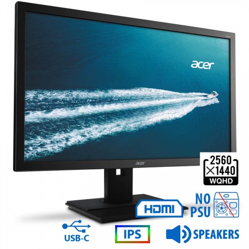 Used Monitor B276HUL IPS/Acer/27``WQHD/2560x1440/Wide/Black/w/Speakers/No PSU/DP &amp; HDMI &amp; USB Type-C