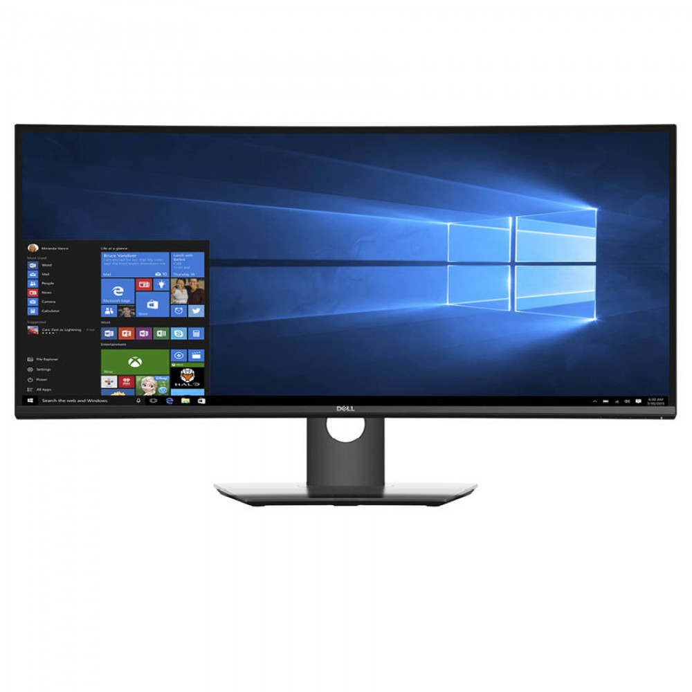 Used Monitor UltraSharp U3417W Curved/Dell/34``UW-QHD/3440x1440/Black/w/Speakers/DP &amp; mini DP &amp; 2xHD
