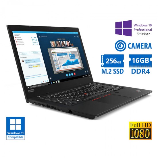 Lenovo ThinkPad L480 i7-8550U/14\\&quot;FHD/16GB DDR4/256GB M.2 SSD/No ODD/Camera/10P Grade A Refurbished L