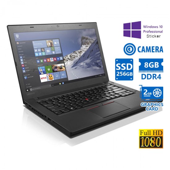 Lenovo (A-) ThinkPad T460P i7-6820HQ/14\\&quot;FHD/8GB DDR4/256GB SSD/No ODD/Nvidia 2GB/Camera/10P Grade A-