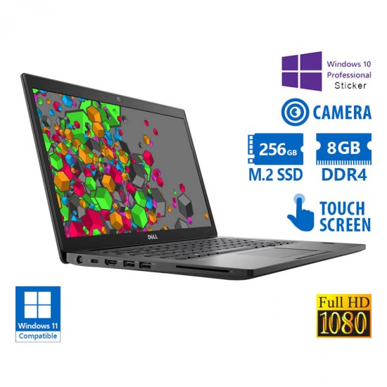 Dell Latitude 7490 i5-8350U/14”FHD Touchscreen/8GB DDR4/256GB M.2 SSD/No ODD/Camera/10P Grade A Refu