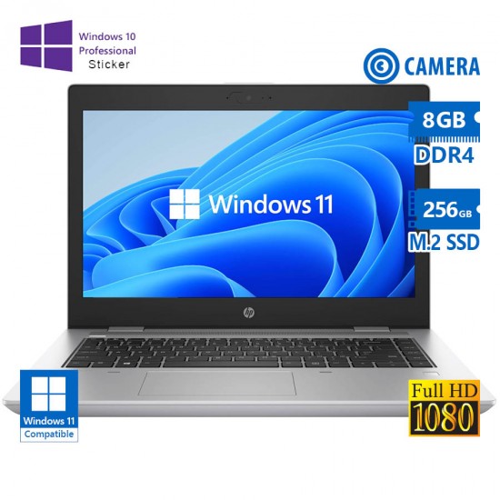 HP ProBook 640 G5 i5-8365U/14\\&quot;FHD/8GB DDR4/256GB M.2 SSD/No ODD/Camera/10P Grade A Refurbished Lapto