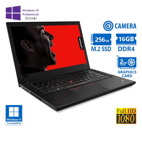 Lenovo ThinkPad T480 i7-8550U/14\\&quot;FHD/16GB DDR4/256GB M.2 SSD/No ODD/Nvidia 2GB/Camera/10P Grade A Re