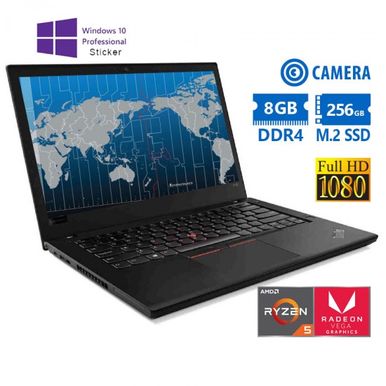 Lenovo (A-) ThinkPad A485 Ryzen 5 Pro 2500U/14``FHD/8GB DDR4/256GB M.2 SSD/w/Radeon™ Vega 8 Graphics