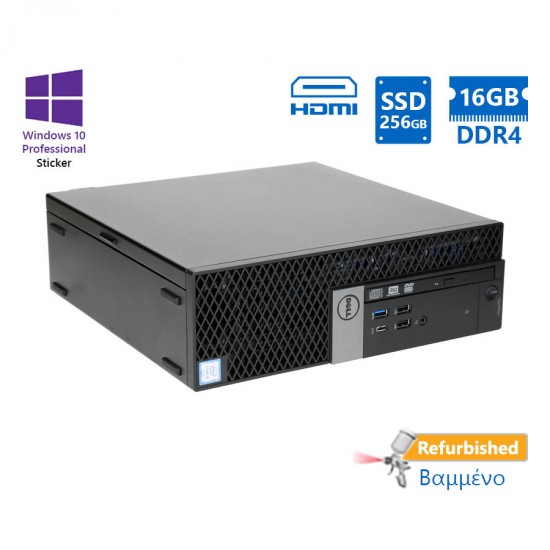Dell 7050 SFF i5-7500/16GB DDR4/256GB SSD/DVD/10P Grade A+ Refurbished PC Dell 7050 SFF i5-7500/16GB DDR4/256GB SSD/DVD/10P Grade A+ Refurbished PC