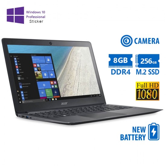 Acer TravelMate X349-G2-M i5-7200U/14``FHD/8GB DDR4/256GB M.2 SSD/No ODD/Camera/New Battery/Grade A