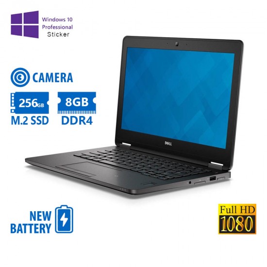 Dell Latitude E7270 i5-6300U/12.5\\&quot;FHD/8GB DDR4/256GB M.2 SSD/No ODD/Camera/New Battery/10P Grade A R