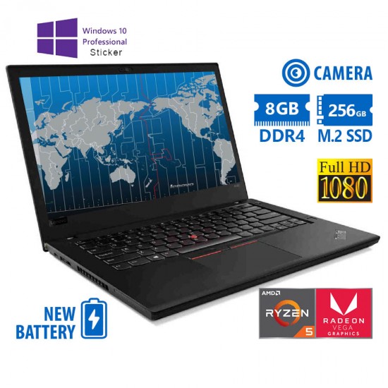 Lenovo ThinkPad A485 Ryzen 3 Pro 2300U/14``FHD/8GB DDR4/256GB M.2 SSD/w/Radeon™ Vega 6 Graphics (6C@