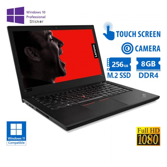 Lenovo (A-) ThinkPad T480 i5-8350U/14``FHD Touchscreen/8GB DDR4/256GB M.2 SSD/No ODD/Camera/10P Grad