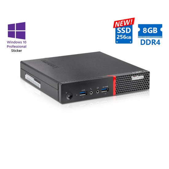 Lenovo ThinkCentre M900 Tiny i5-6500/8GB DDR4/256GB SSD New/No ODD/10P Grade A Refurbished PC