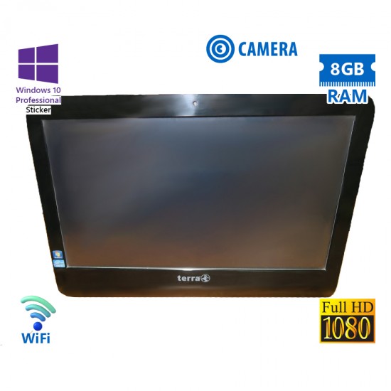 Terra (A-) NA92 AIO WiFi i5-3570T/w/Monitor 24``FHD/8GB DDR3/1TB/DVD/Webcam/10P Grade A- Refurbished