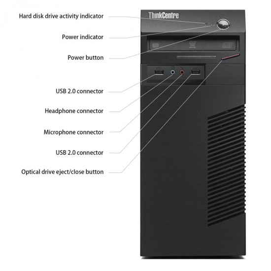 Lenovo M73 Tower i3-4130/8GB DDR3/500GB/No ODD/8P Grade A+ Refurbished PC