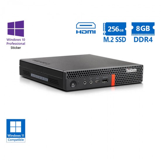 Lenovo ThinkCentre M75q-1 Tiny AMD Ryzen 5 Pro 3400GE/8GB DDR4/256GB M.2 SSD/No ODD/10P Grade A Refu